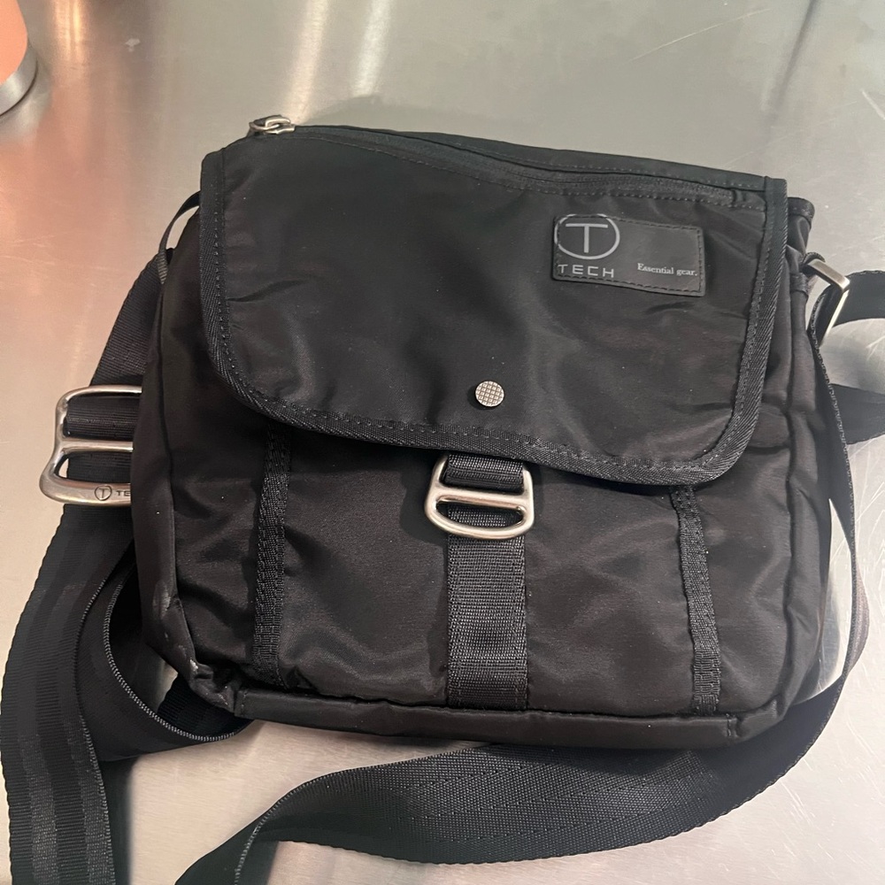 Black Tumi Nylon Tech Crossbody bag